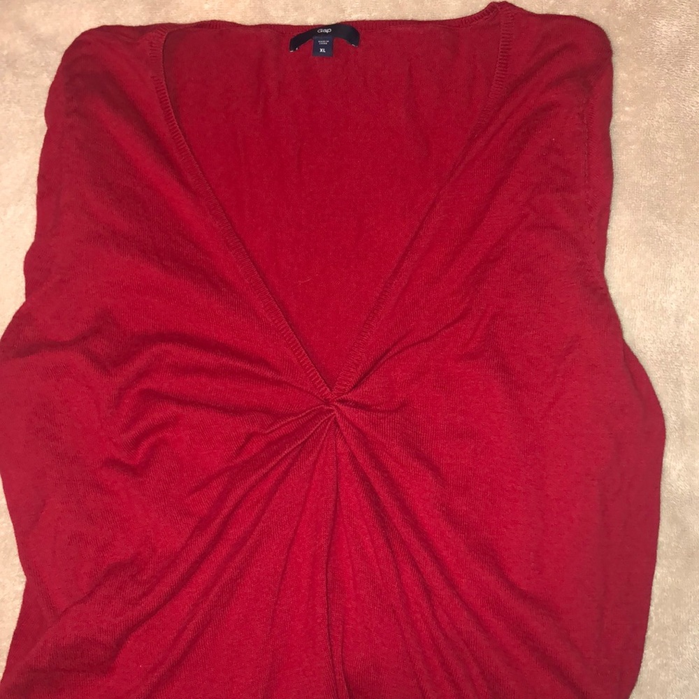 Long sleeved light weight cotton sweater
